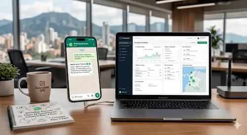 Agentes IA multicanal: cómo atender WhatsApp, Instagram y email desde un solo sistema Cómo implementar agente IA en WhatsApp Business en Colombia paso a paso